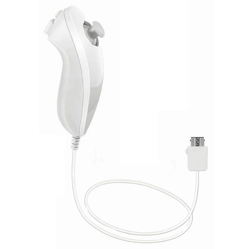 Tevodo Wii Nunchuck Controller, 1 Packs Nunchuck Joystick Compatible with Wii Wii U console(White) - Image 1